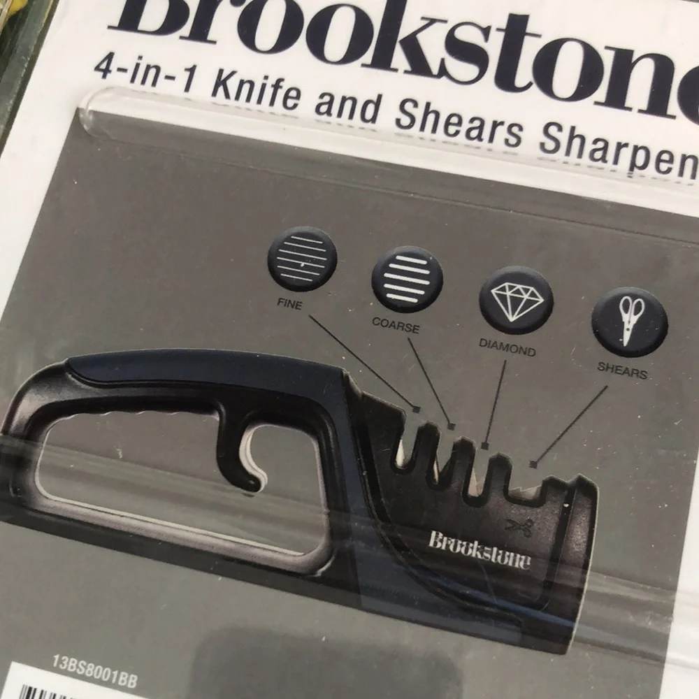 Brookstone Black 2-in-1 Knife & Shears Sharpener
